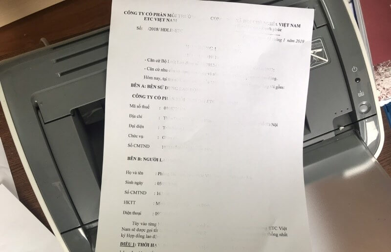 Bơm mực máy in Canon 2900 tận nơi giá rẻ. Nhận biết máy in Canon 2900 hết mực