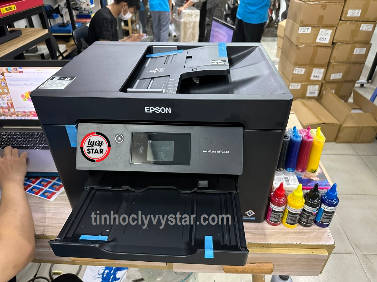 Máy in đa năng Epson workforce WF-7830DTWF Máy in đa năng Epson workforce WF-7830DTWF