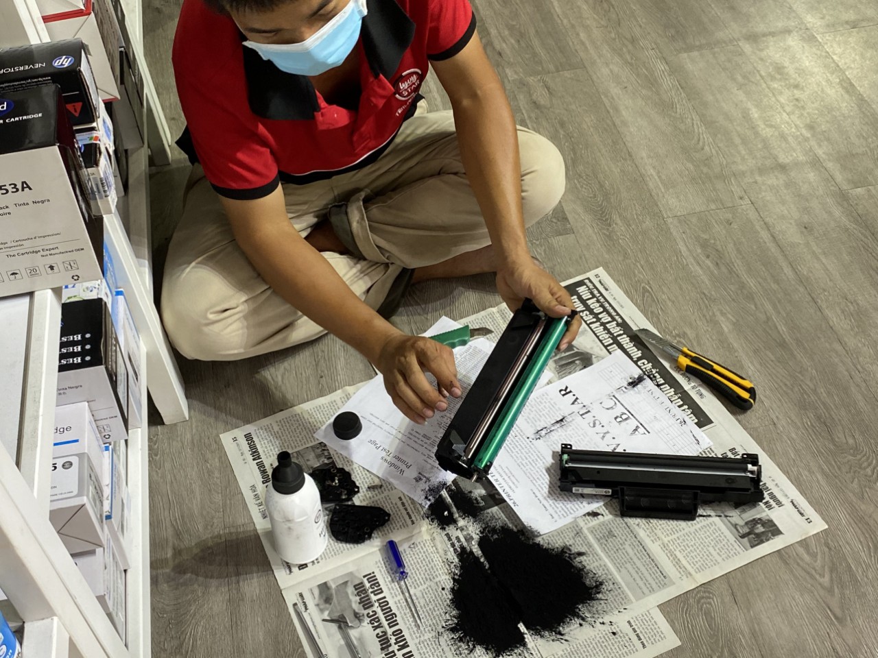 Thay mực máy in Canon MF275DW Thay mực máy in Canon MF275DW