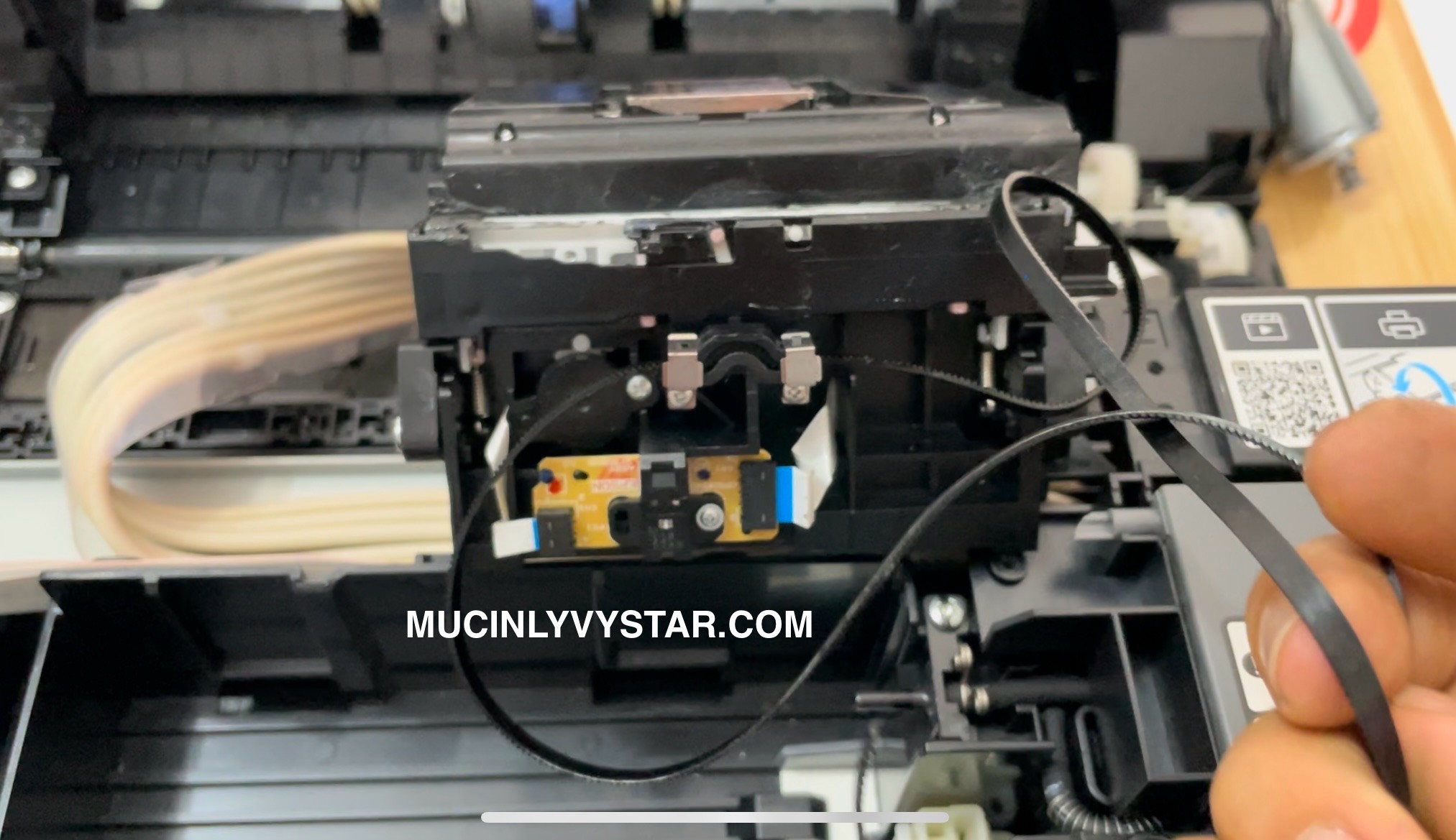 Thay dây curoa máy in epson l8050 tại Long Thành Nguyên nhân máy in Epson L8050 đức dây curoa