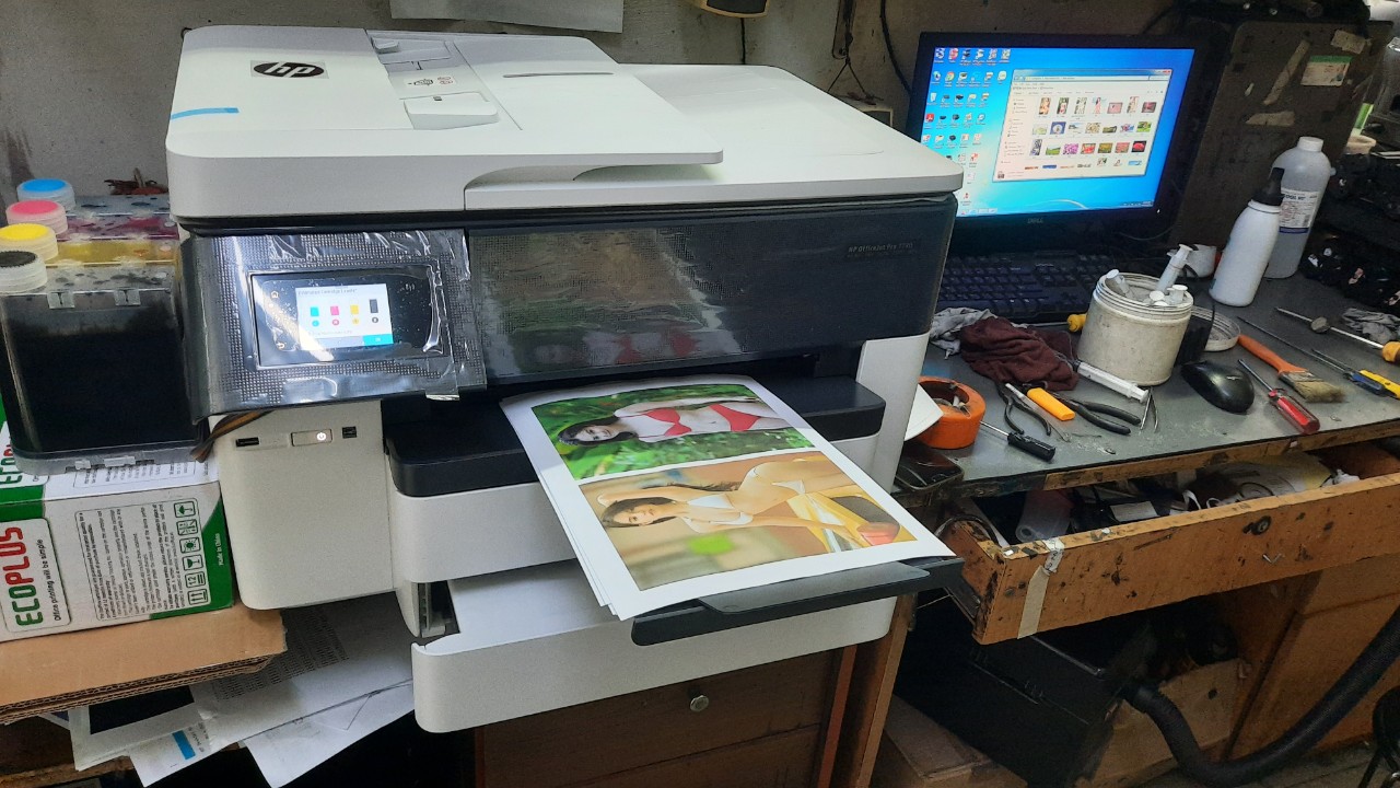 Phục hồi đầu phun máy in phun màu HP 7720/7740. Phục hồi đầu phun máy in phun màu HP 7720/7740.