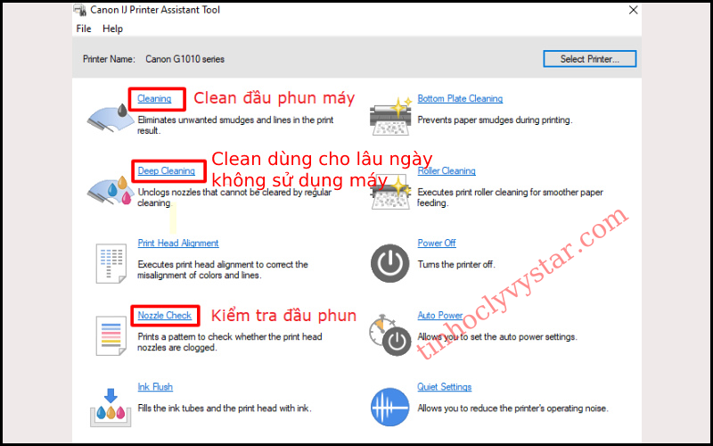 sửa máy in phun màu Canon 6770 tại Vũng Tàu Sửa máy in phun màu Canon ix 6770 bị lem mực
