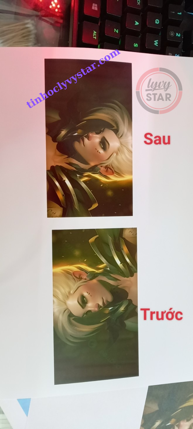 Sửa máy in Epson L8050 in bị ám xanh, ám đỏ Sửa máy in Epson L8050 in bị ám xanh