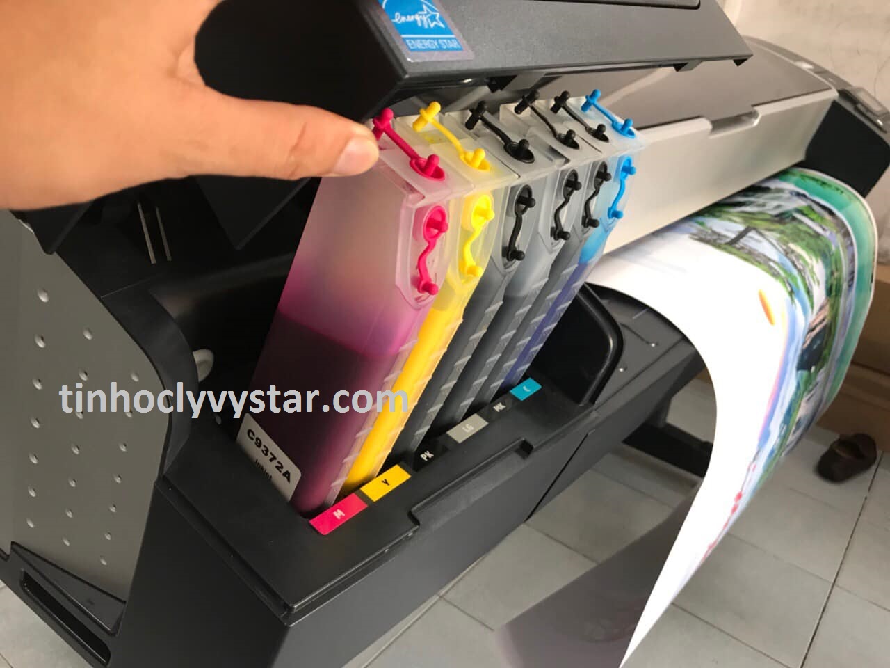 Sửa máy in bạt - máy in quảng cáo tại Long Thành Sửa máy in khổ lớn, máy in bạt bị sai màu tận nơi