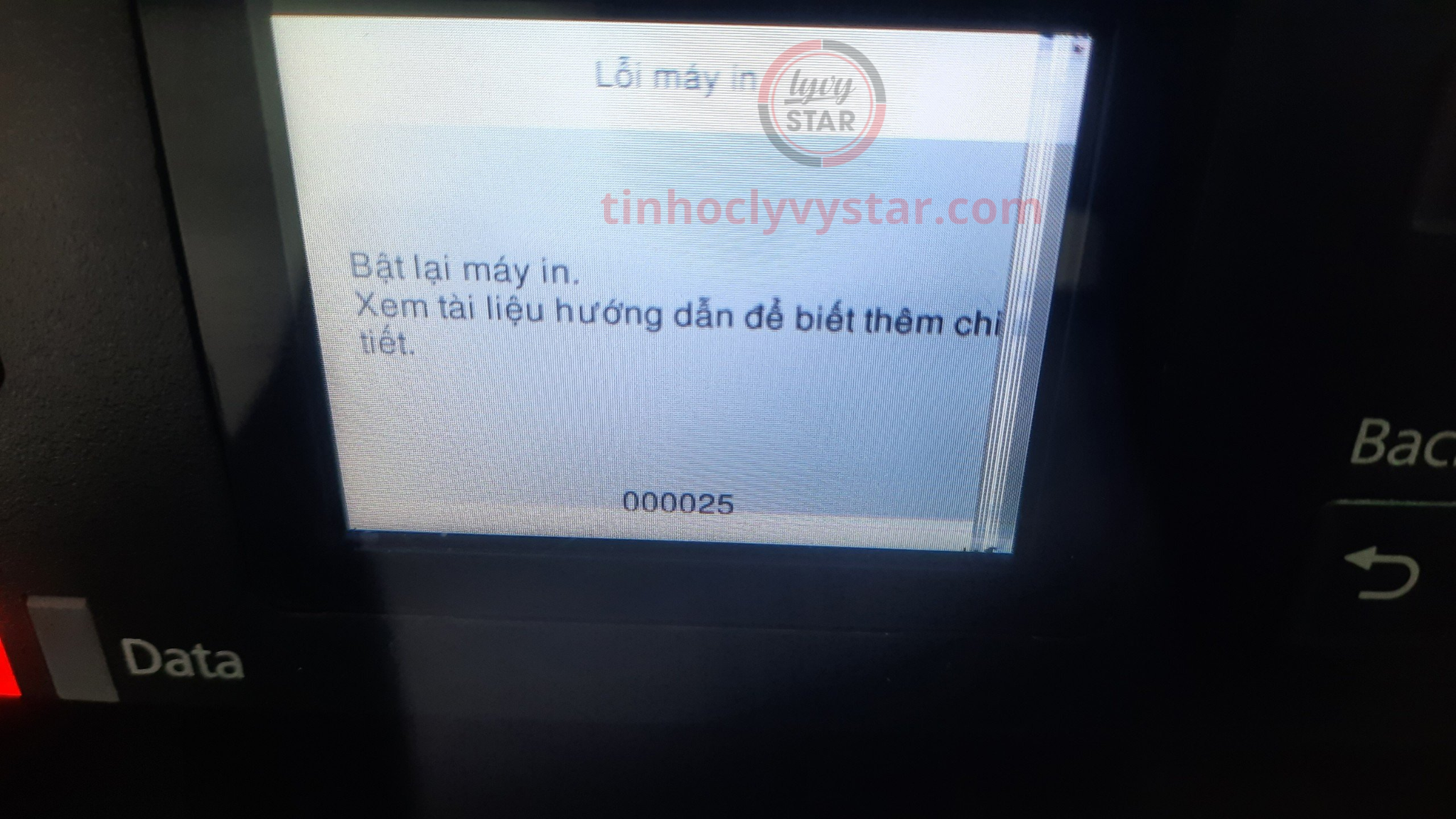 Hướng dẫn sửa máy in màu Epson C5290,C5210 báo code 000025 Sửa máy in màu Epson C5290,C5210 báo code 000025