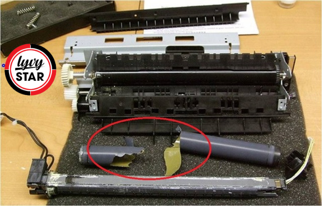 Cụm sấy máy in Canon LBP 2900 Thay bao lụa máy in Canon 2900