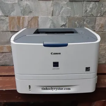 Máy in Canon 6300 cũ - In đảo mặt, in qua mạng LAN