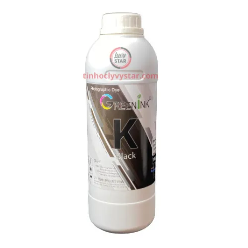Mực Greenink - Projet Vina 1000ml (BK) - Màu Đen 1 lít.