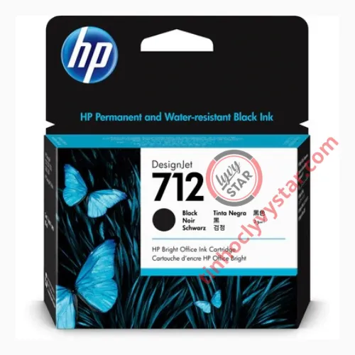 Mực in HP 712 80ml Black DesignJet Ink Cartridge (3ED71A)