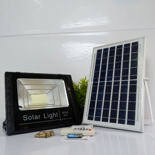 Đèn pha năng lượng mặt trời 60w solar light (1 khoang)