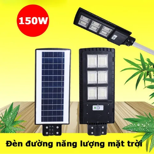 Đèn đường năng lượng mặt trời 150w liền thể giá rẻ