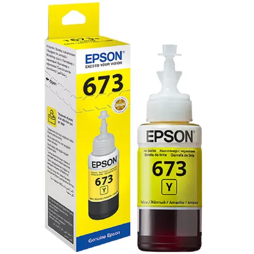 Mực máy in phun màu  Epson T6734 Màu vàng - dùng cho L1800/L800/L805