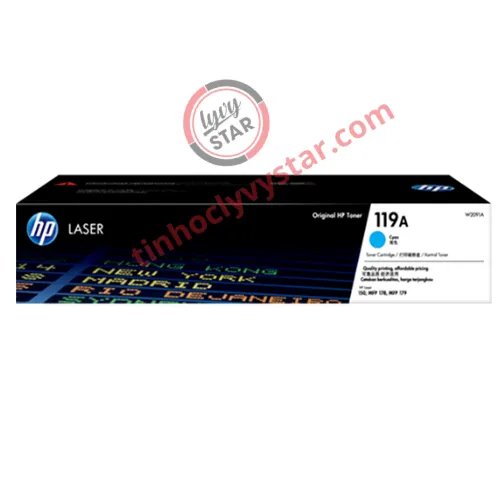 Hộp mực máy in laser màu HP 119A Cyan (W2091A) chính hãng