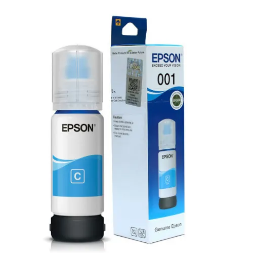 Mực in phun màu Epson 001 (C13T03Y200) - Cyan -- Dùng cho máy in Epson L4150 / L4160 / L6160 / L6170 / L6190