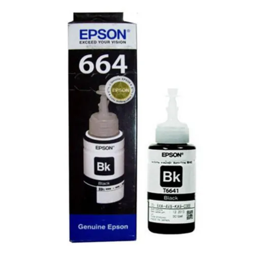 Mực máy in phun màu Epson T6641(đen) - dùng cho L310, L385, L360, L365, L100,L200,L110,L210, L300,L350,L120. L220, L1300