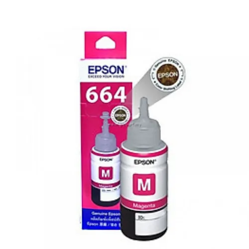 Mực máy in phun màu Epson T6643(Đỏ)) - dùng cho L310, L385, L360, L365, L100,L200,L110,L210, L300,L350,L120. L220, L1300
