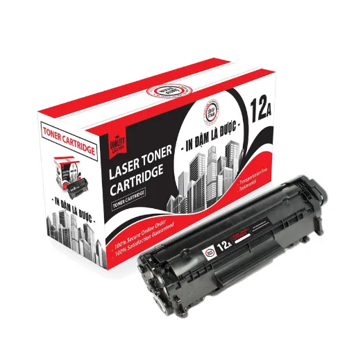 Hộp mực máy in 12a giá rẻ dùng cho máy in Canon 2900, Canon 3000, HP1020, HP1022, 
