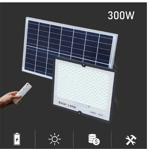 Đèn pha năng lượng mặt trời chống lóa 300w giá rẻ
