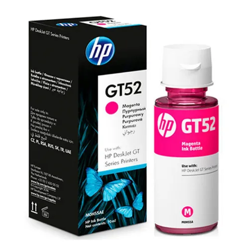 Mực máy in phun HP GT52 (M0H55AA) Magenta- Dùng cho máy in HP DeskJet GT 5810 All In One Printer L9U63A/ HP DeskJet GT 5820 All in One Printer M2Q28A, Ink Tank 315, Ink Tank 415