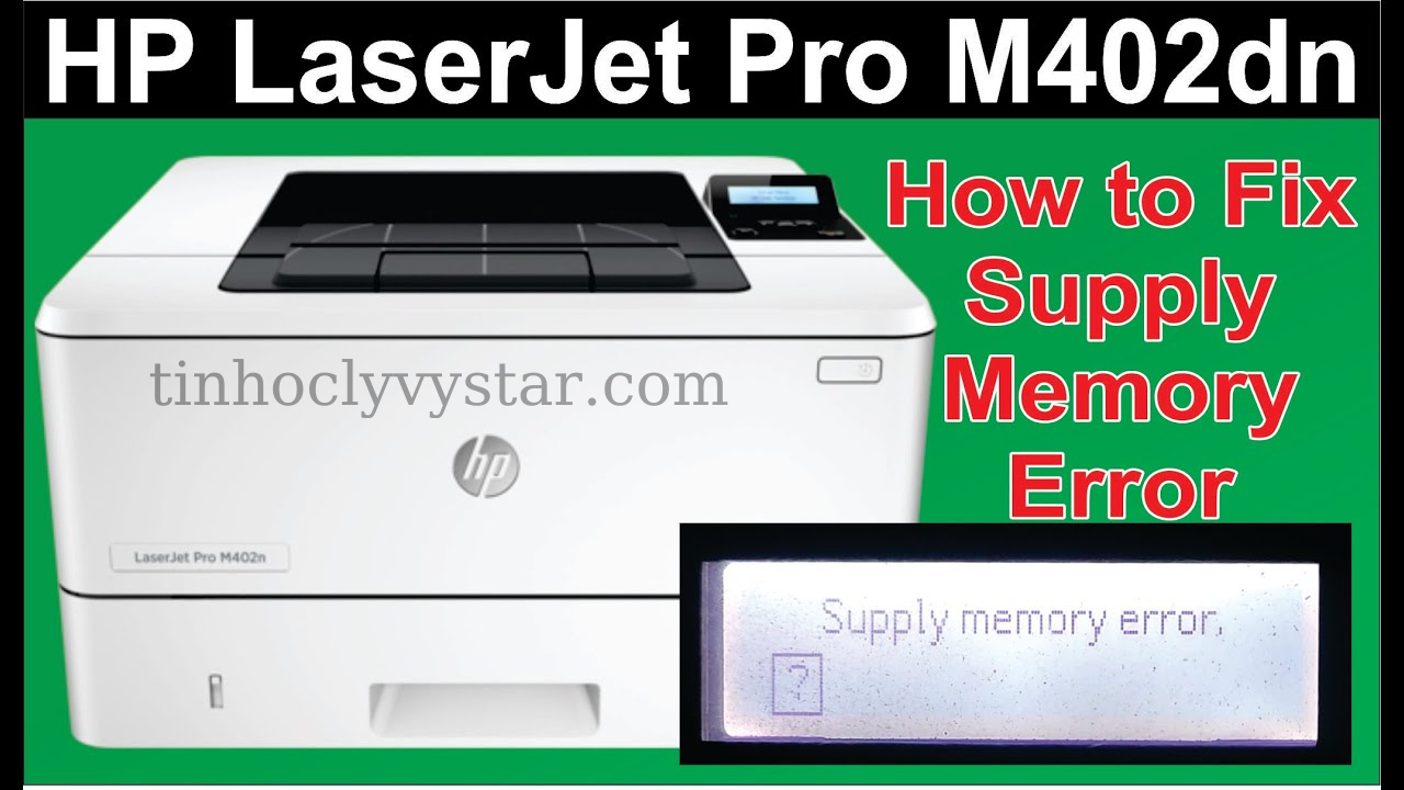 May in HP M404dn bao loi 10.00.10 HP Lỗi Event Code 10.00.10