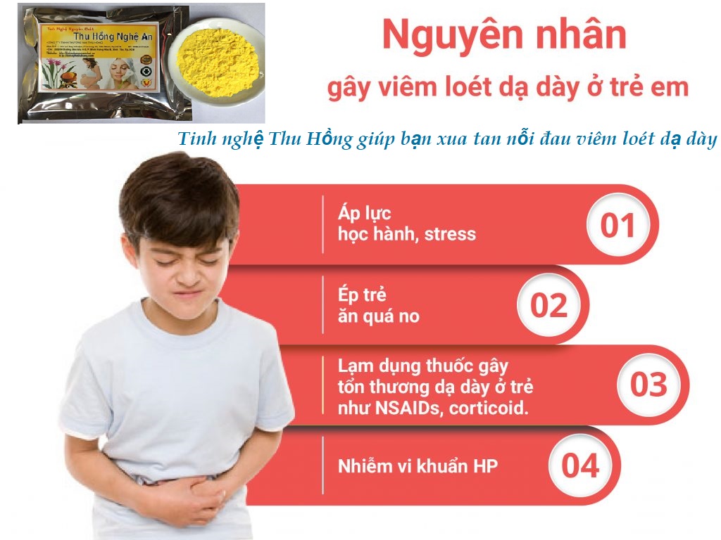 Chữa viêm loét dạ dày ở trẻ em bằng tinh chất nghệ Chữa viêm loét dạ dày ở trẻ em bằng tinh chất nghệ