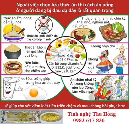 Thực phẩm tốt cho bệnh nhân viêm loét dạ dày