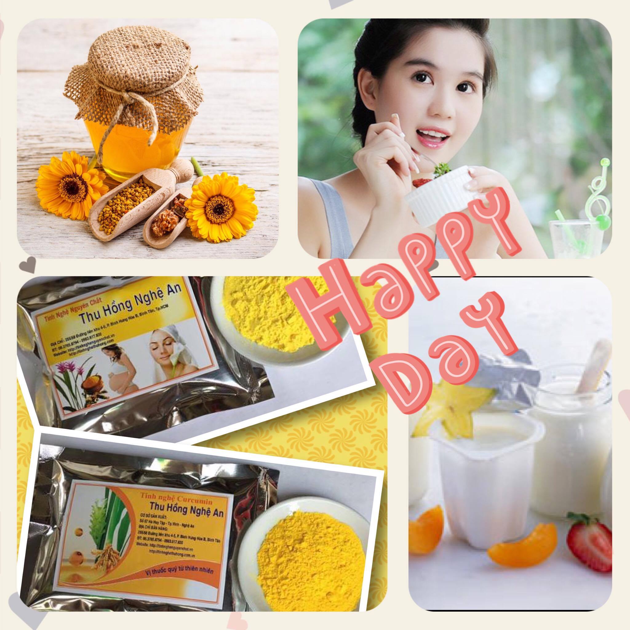 Cách pha tinh bột nghệ với mật ong Cách pha tinh bột nghệ với mật ong