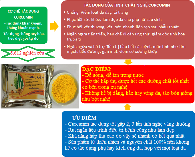 Nghệ nano curcumin cho tác dụng vượt trội hơn hẳn Nghệ nano curcumin cho tác dụng vượt trội hơn hẳn