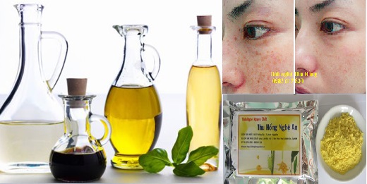 Mặt nạ tinh bột nghệ bột cám gạo và dầu oliu