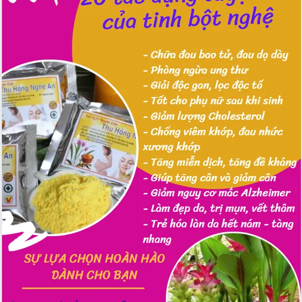 TINH NGHỆ VÀNG THƯỢNG HẠNG 500G