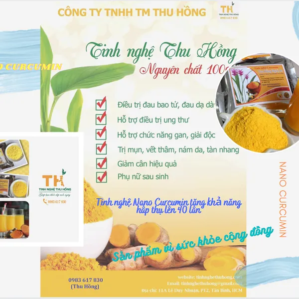 TINH NGHỆ CURCUMIN THƯỢNG HẠNG 1KG + Tặng 200G + 1 hũ Mật Ong 220ML