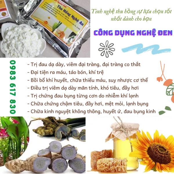 TINH NGHỆ ĐEN THƯỢNG HẠNG 500G