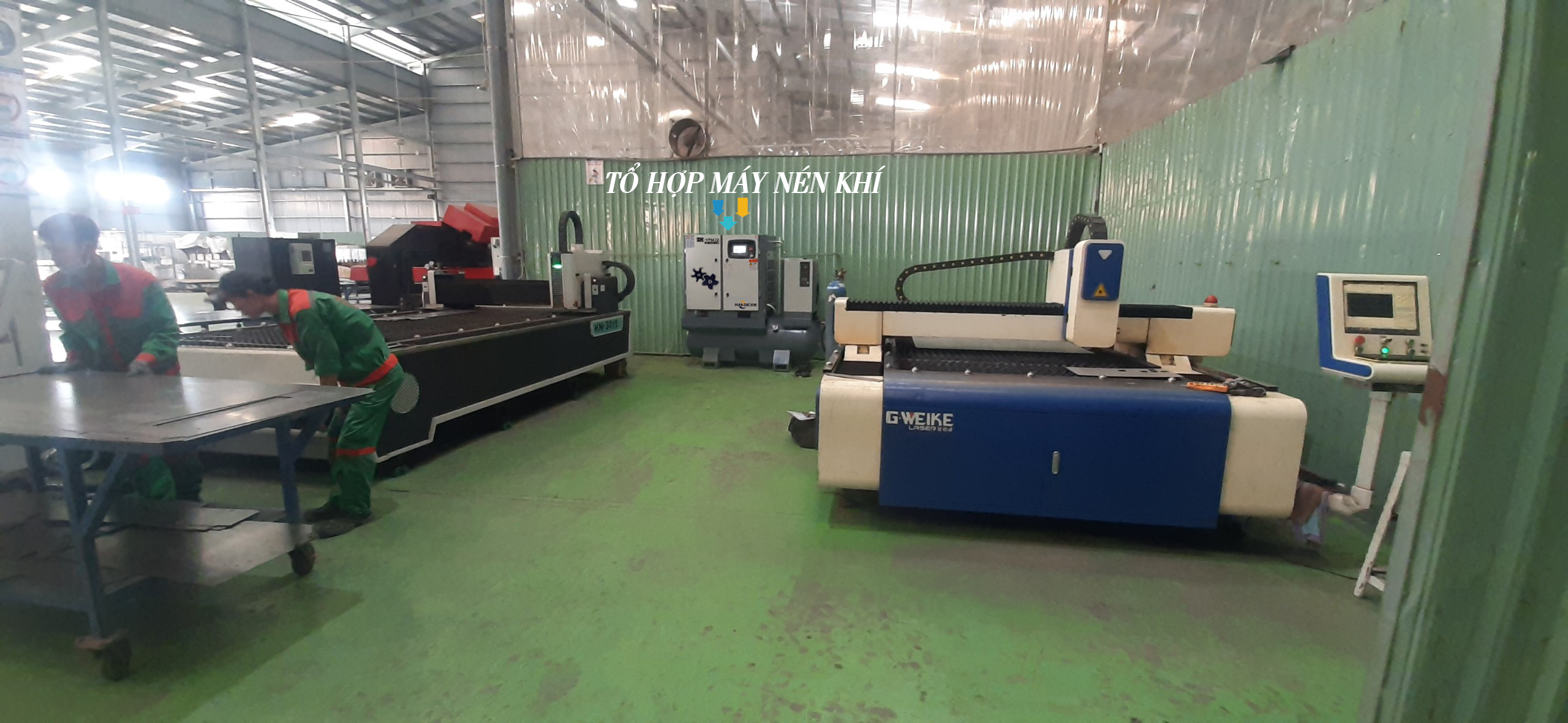 máy nén khí cho máy cắt laser