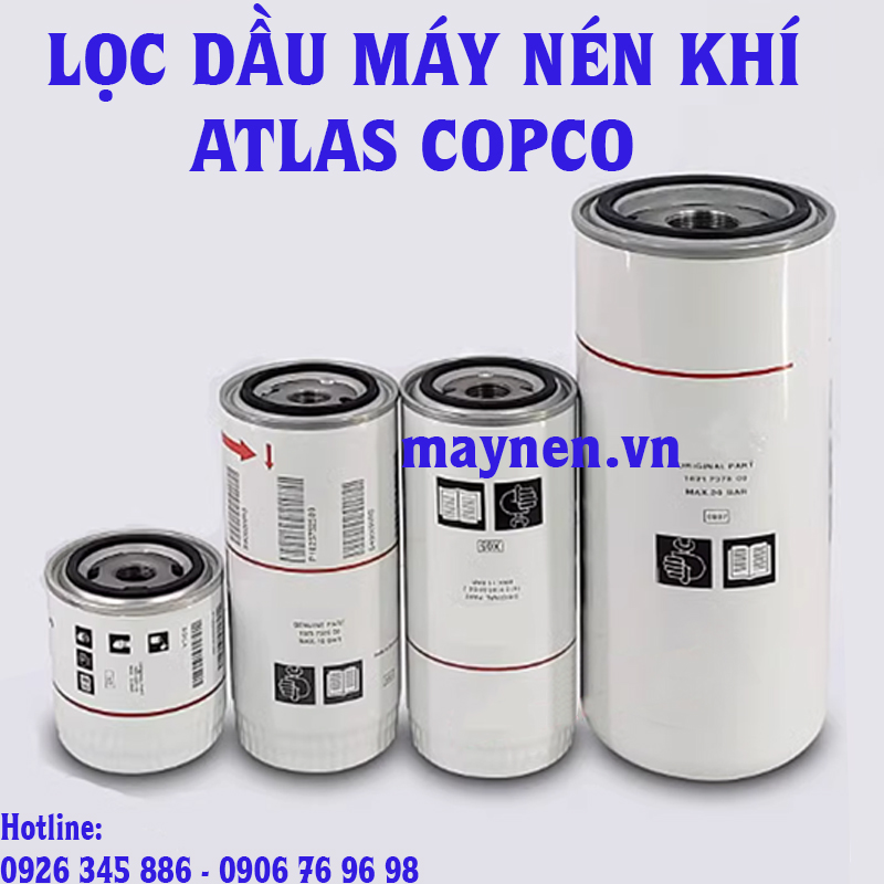 lọc dầu máy nén khí atlas Copco