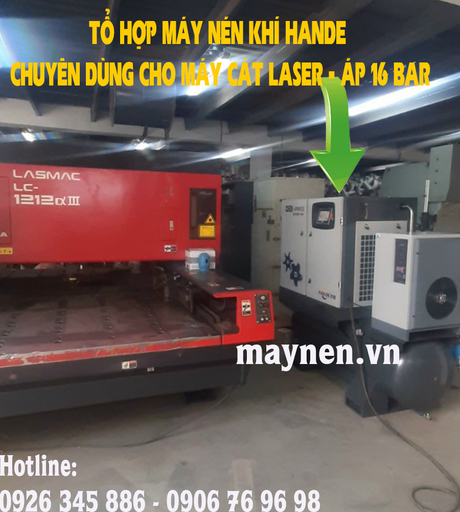 máy nén khí cao áp, cho máy cắt laser