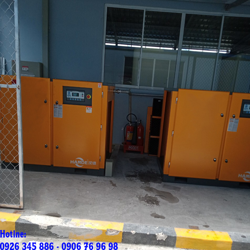 lắp đặt máy nén khí Hande