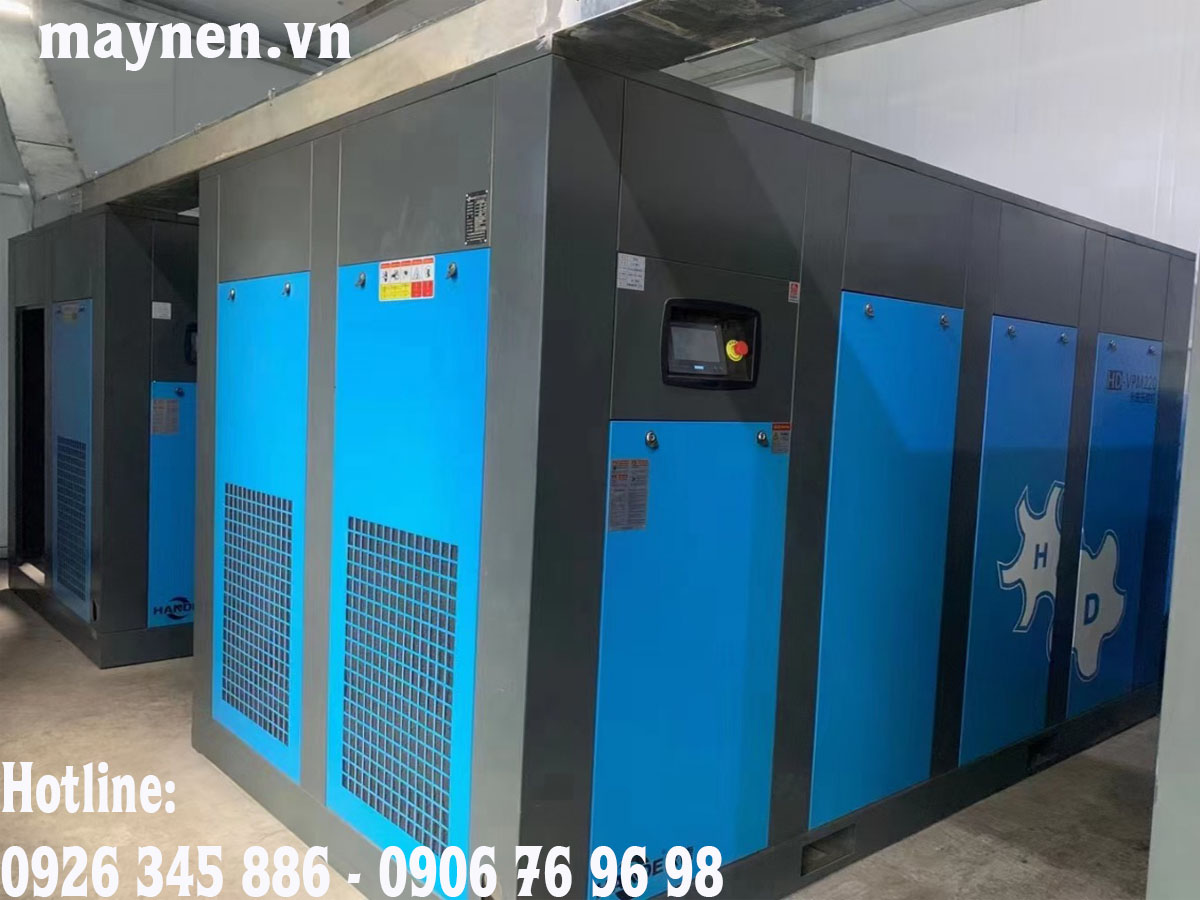 lắp đặt máy nén khí biến tần Hande