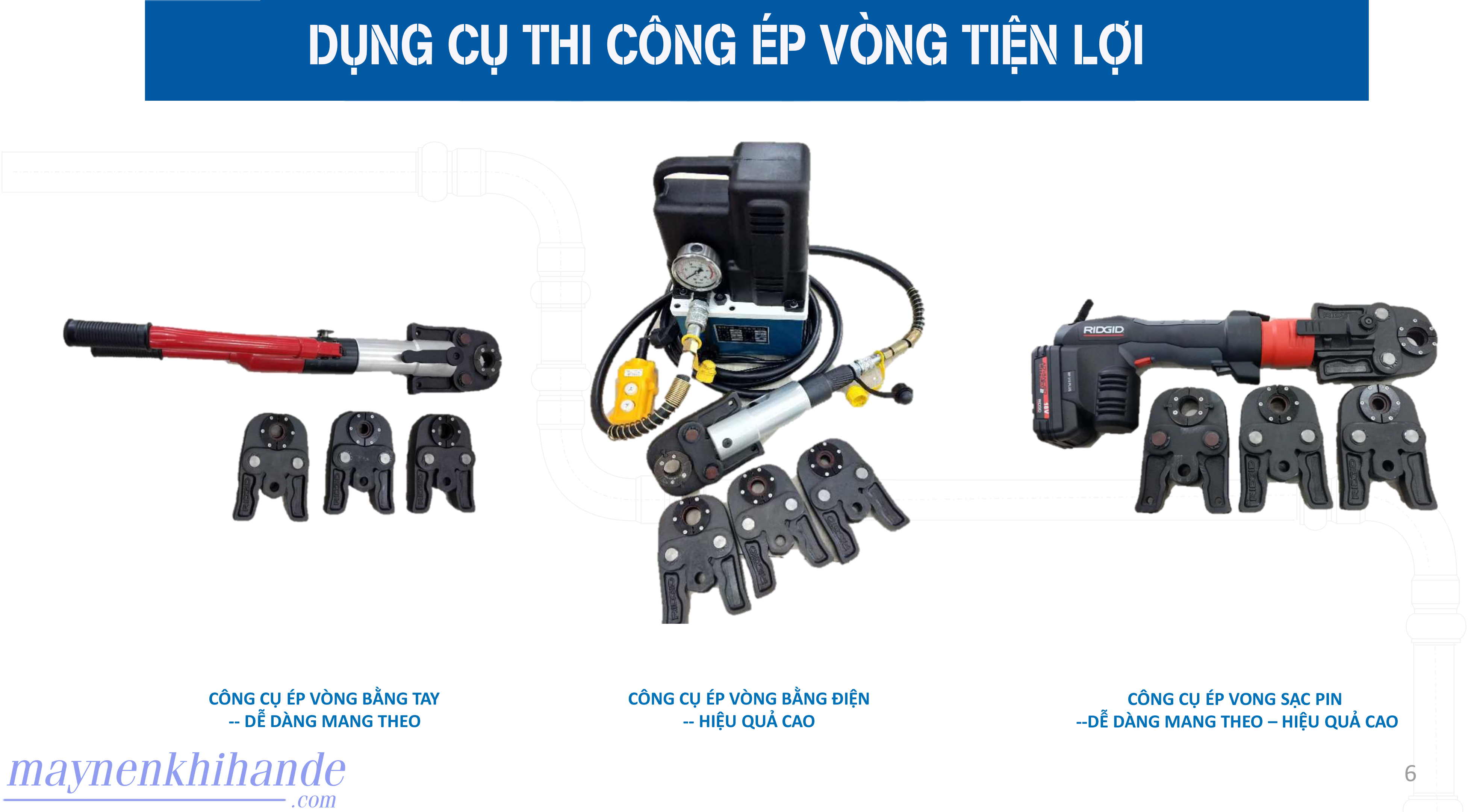 Dụng cụ thi công ống nhôm