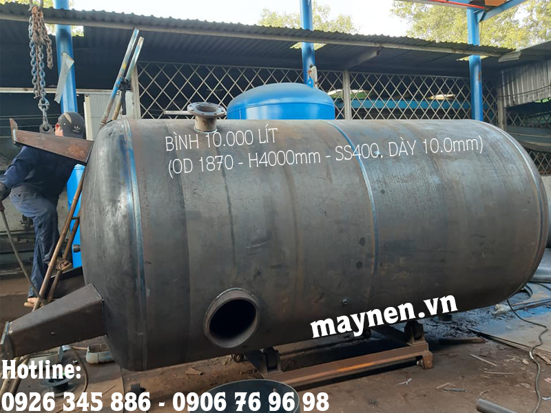 bình chứa khí nén 10.000 lít