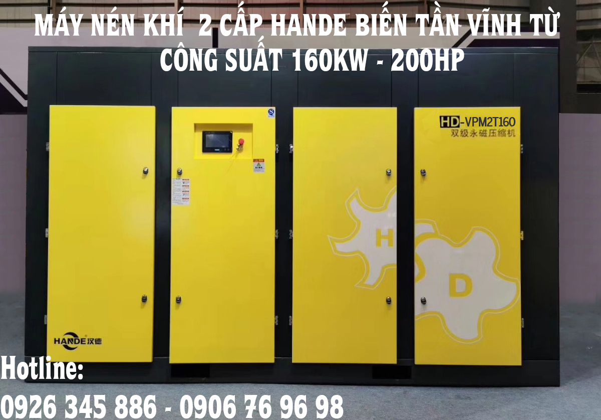 Máy nén khí 2 cấp Hande 160kw - 200hp