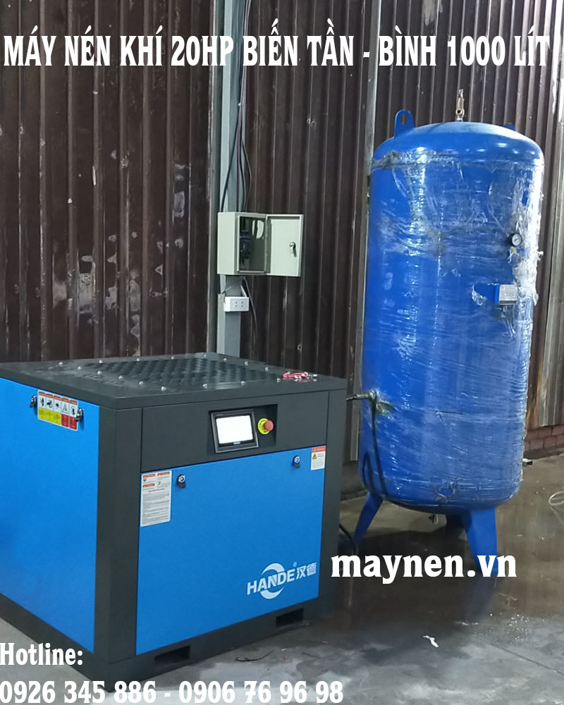 máy nén khí Hande biến tần vĩnh từ 20hp