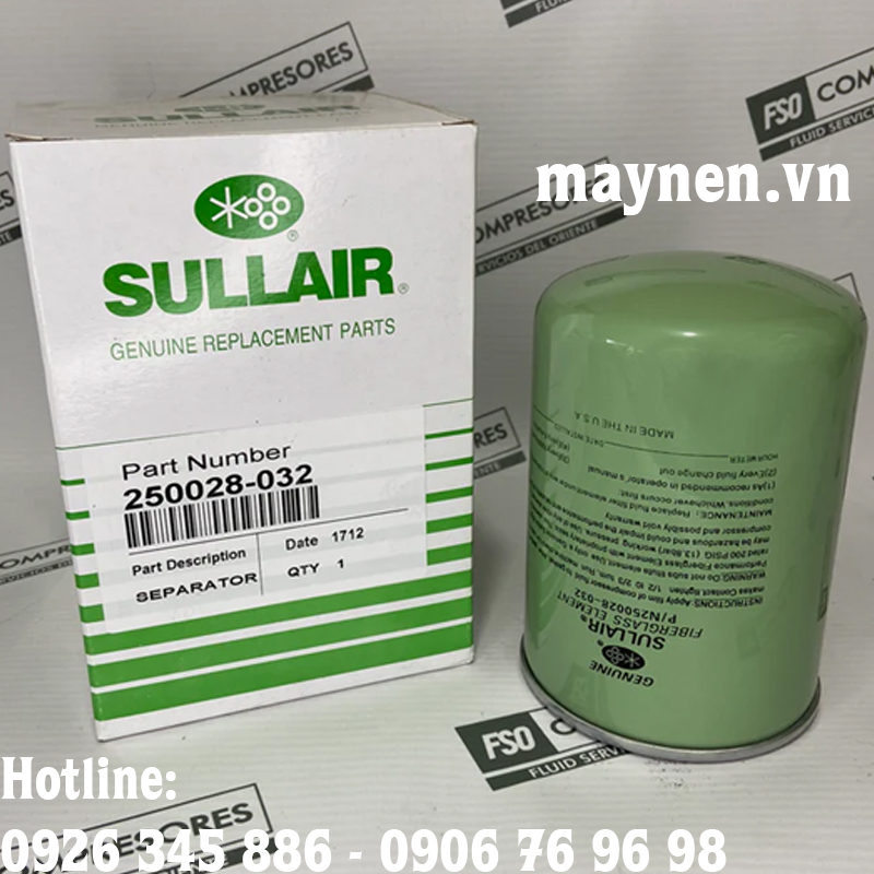 lọc dầu máy nén khí sullair