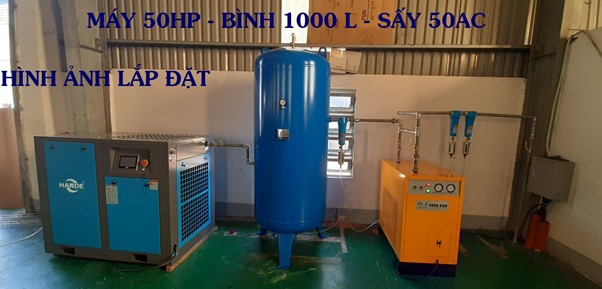 lắp đặt máy nén khí Hande