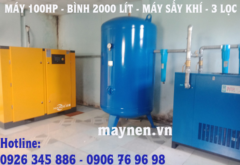 Lắp đặt máy nén khí Hande