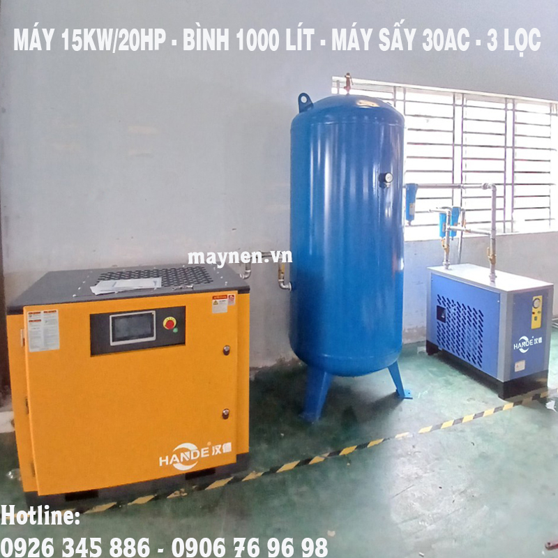 lắp đặt bình chứa khí 1000 lít