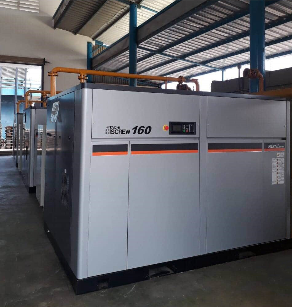 máy nén khí trục vít Hitachi