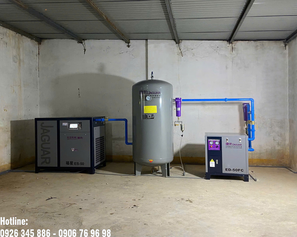 Lắp đặt máy sấy khí Jaguar DE-50FC