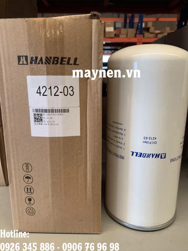 lọc dầu máy nén khí trục vít Hanbell