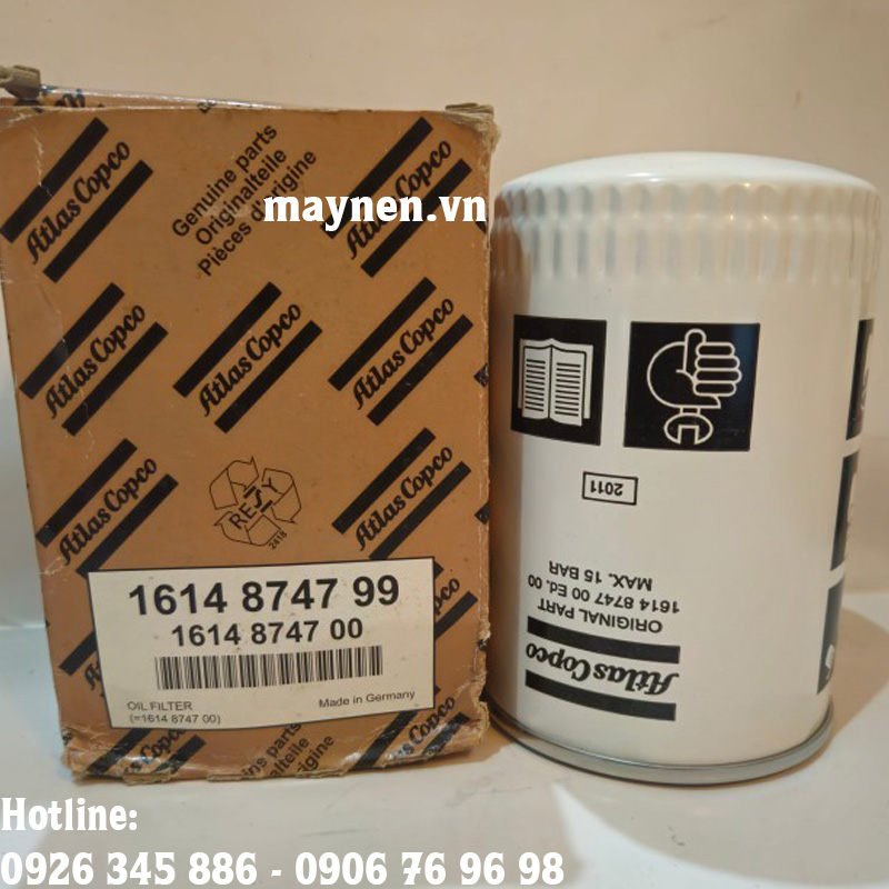 Lọc dầu Atlas Copco 1614 8747 00