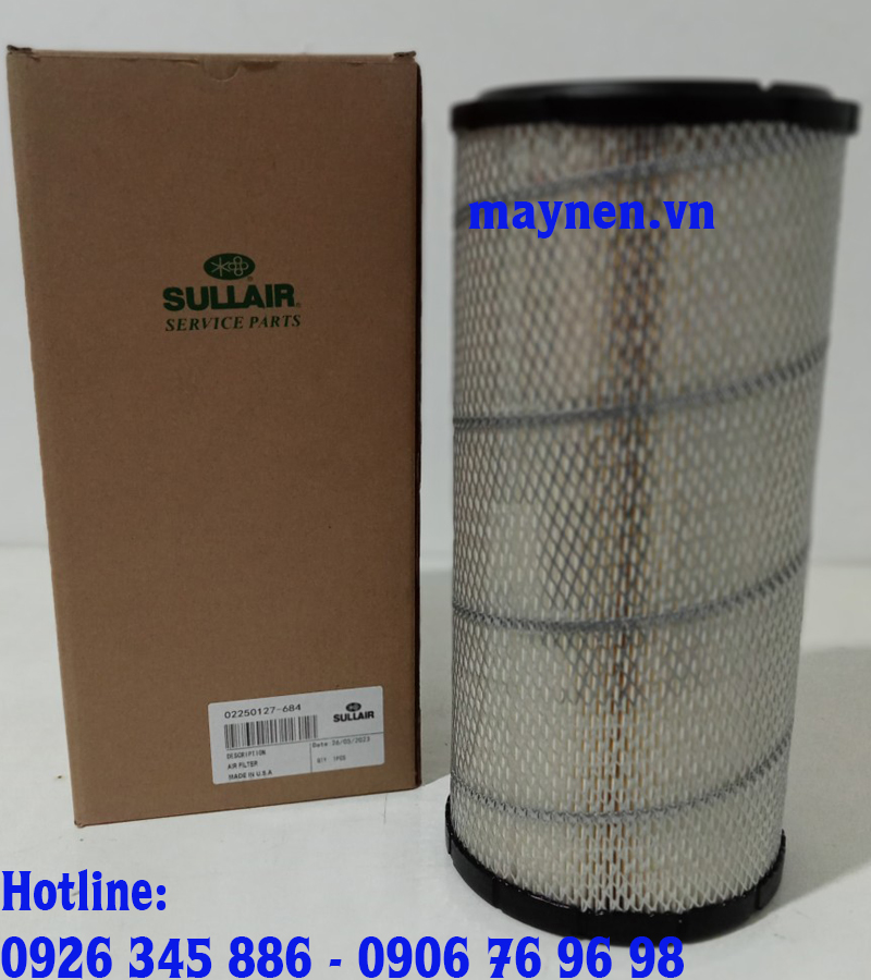 Lọc Gió Máy Nén Khí Sullair-02250127-684